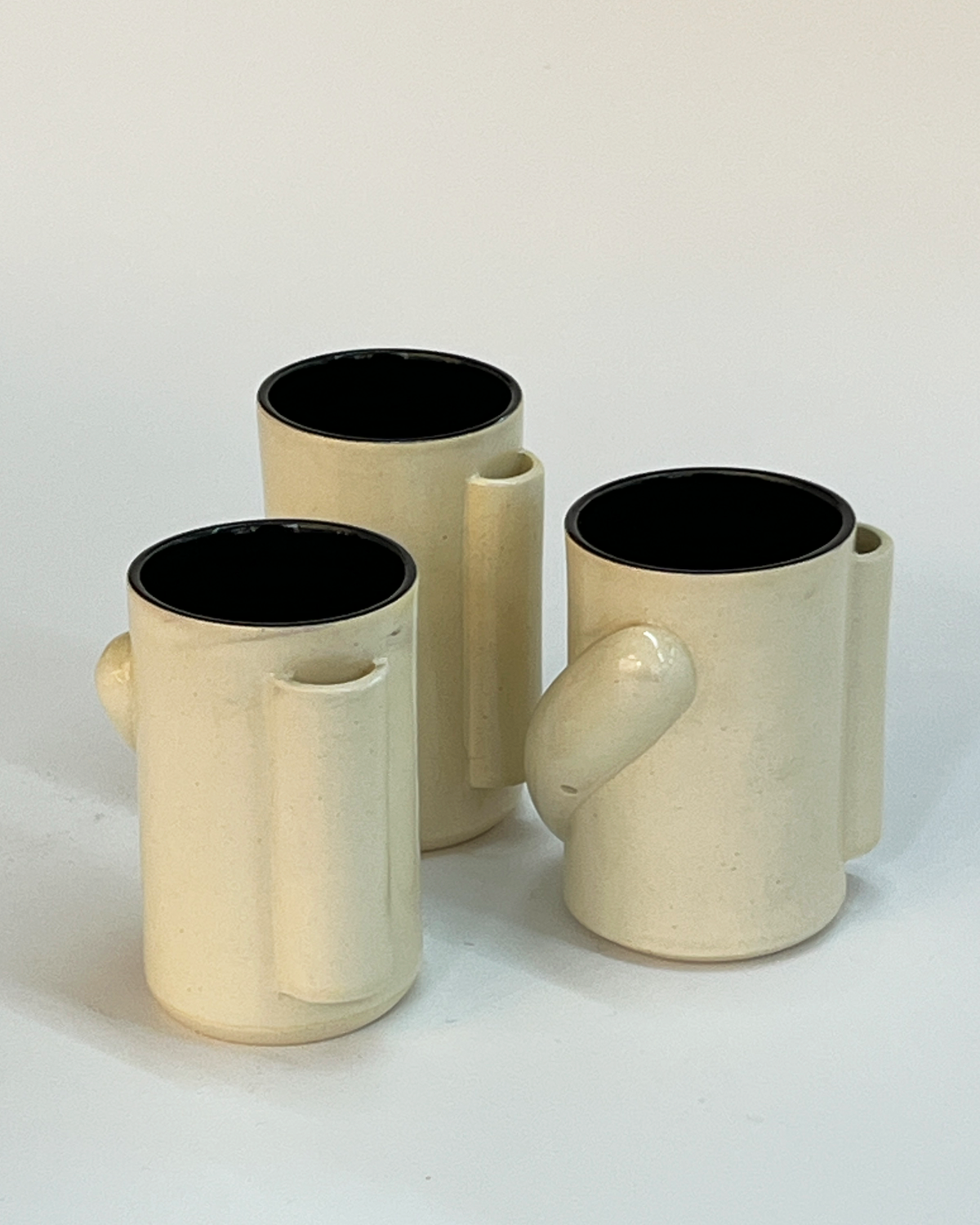 Taza cerámica gres blanca