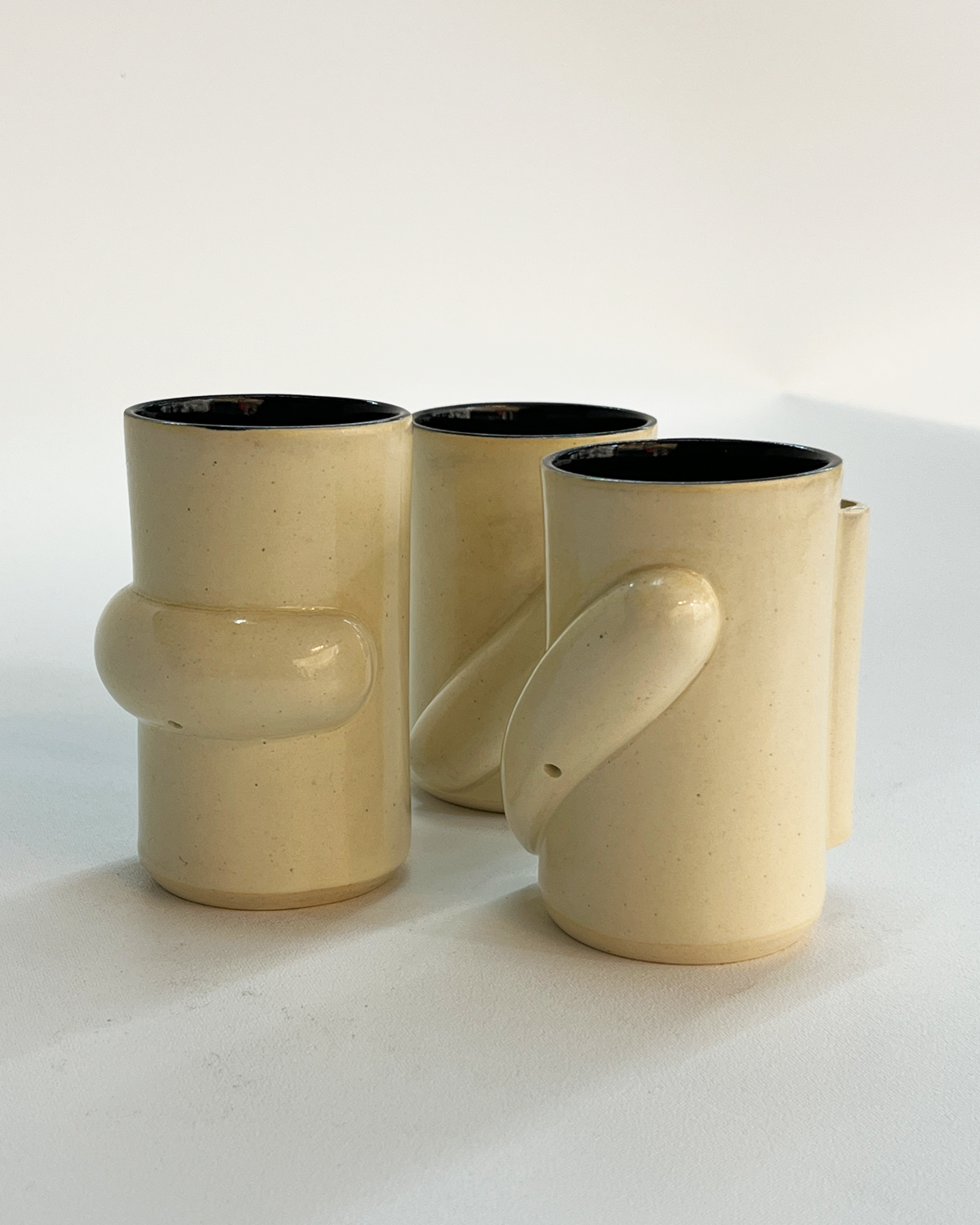 Taza cerámica gres blanca